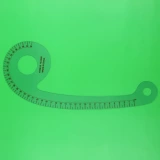 Версия одежды масштабных масштабов 6040 Общедоступная адаптива Правитель Маунтин 6 -Шарктер Прозрачный изогнутый 40 см сортированной линейки