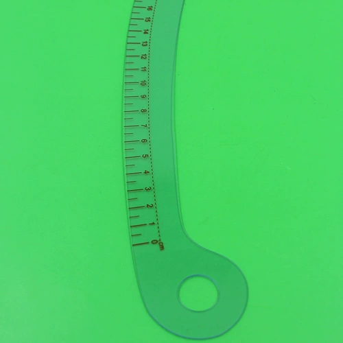 Версия одежды масштабных масштабов 6040 Общедоступная адаптива Правитель Маунтин 6 -Шарктер Прозрачный изогнутый 40 см сортированной линейки