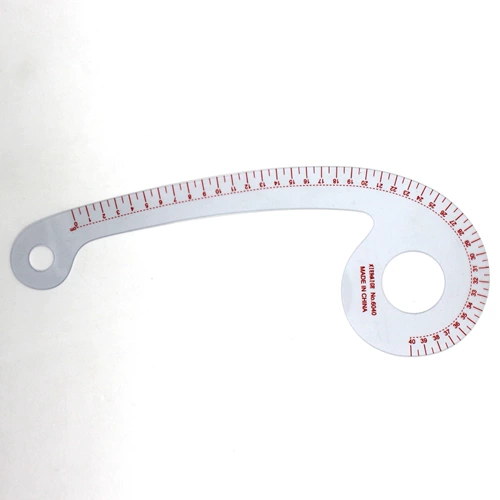 Версия одежды масштабных масштабов 6040 Общедоступная адаптива Правитель Маунтин 6 -Шарктер Прозрачный изогнутый 40 см сортированной линейки