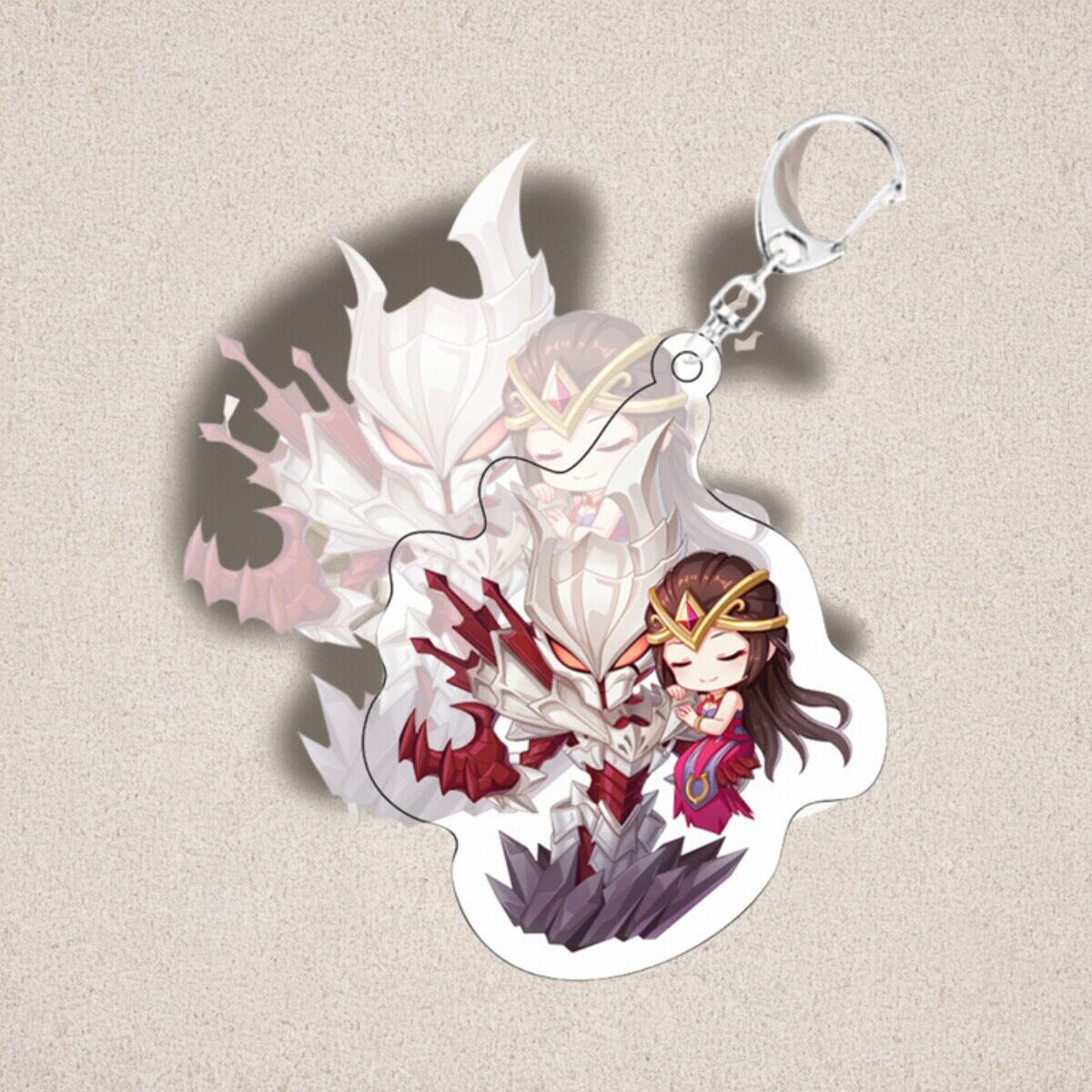 新款干将莫邪钥匙扣书包小挂件吊坠饰q版亚克力王者荣耀游戏周边