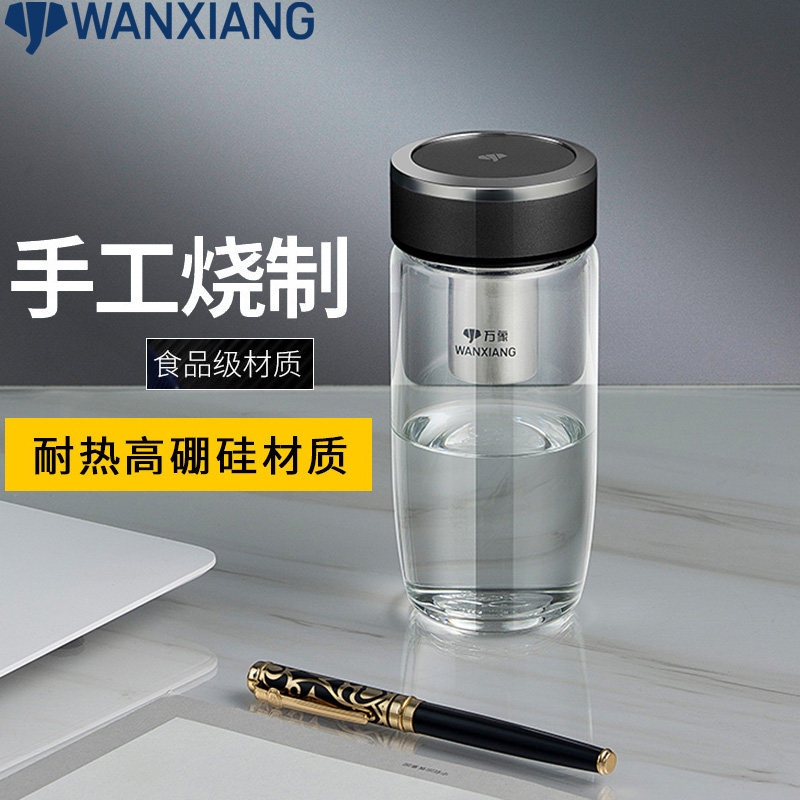 过滤网大容量带盖便携泡茶杯万象图片