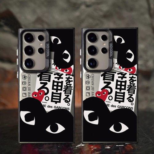 适用三星A55 35 A53 34手机壳S24Ultra潮牌爱心S23FE/Note20U硬壳