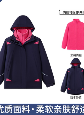 中小学生英伦男女童冲锋衣