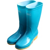 上海力雨鞋 牛筋防长软 回款 女中高筒防水鞋 底滑耐磨筒雨靴水靴胶鞋