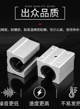 标准开口直线光轴滑块轴承SBR10/12/13/16/20/25/30/35/40/50UU