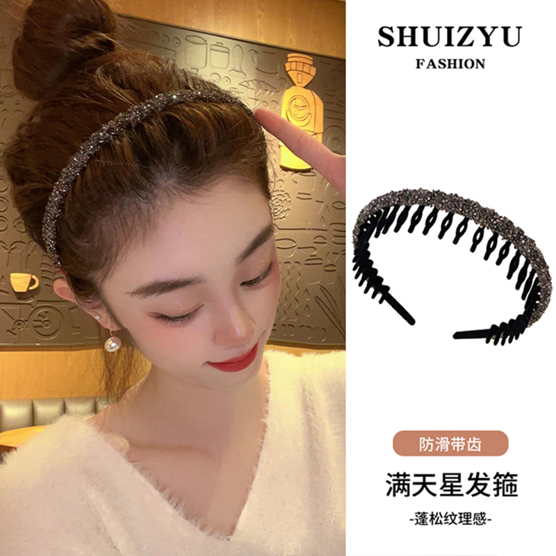 发箍女款洗脸压发发捆女高级感洋气时尚发旅头箍高颅顶发卡头饰窟