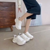 女百搭厚底轻便运动休闲鞋 她菲娅2026春欧货新款 真皮老爹鞋 女1818