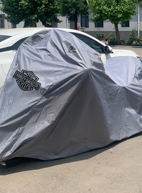 适用哈雷883肥仔X48肥霸Sportster突破者750滑翔CVO泛美ADV车衣罩