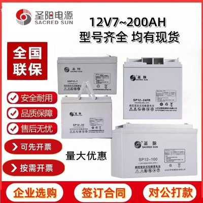 圣阳SP12-100阀控密封式铅酸蓄电池UPS24 38 65 120 150 12V200AH