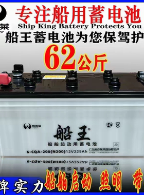统一蓄电池N200加液蓄电池船舶启动12V225AH柴油发电机组船用电瓶