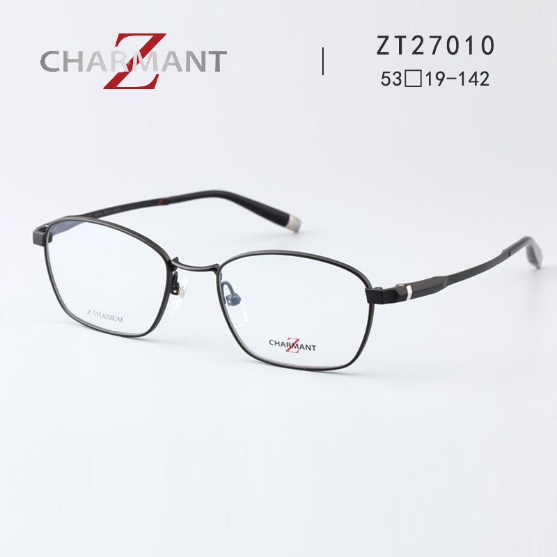 特价CHARMANT镜架钛框系列 男士商务全框近视镜框夏蒙ZT-27010