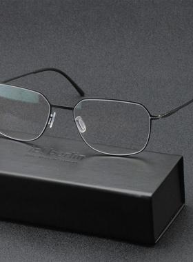 新款ic!berlin超轻无螺丝眼镜框男近视可配度数防蓝光框德国Rey