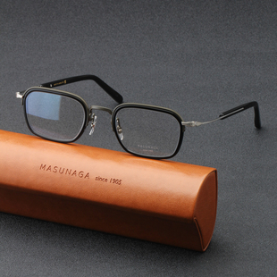 GMS131P MASUNAGA增永眼镜框日本复古全框钛材近视眼镜 25新款