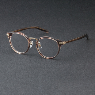 407 新款 内藤熊八作日本钛材手作眼镜复古减龄眼镜近视眼镜