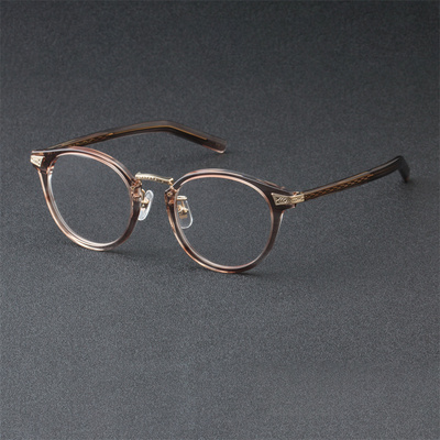 内藤熊八作男女通用钛日本眼镜架