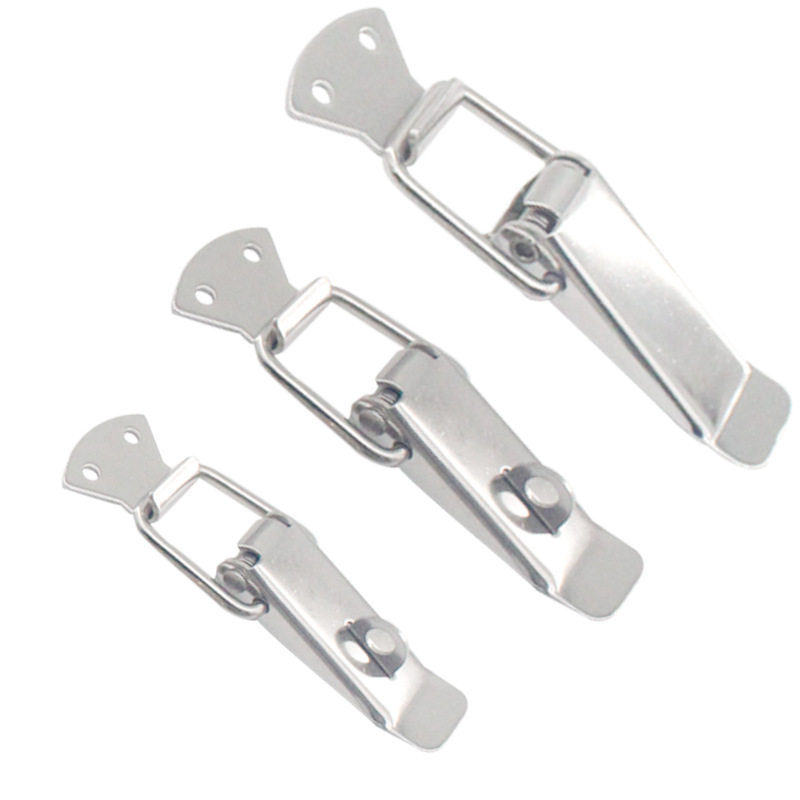 不锈钢弹簧搭扣鸭嘴小锁扣蜜蜂箱金属锁扣电箱搭扣不锈钢锁扣