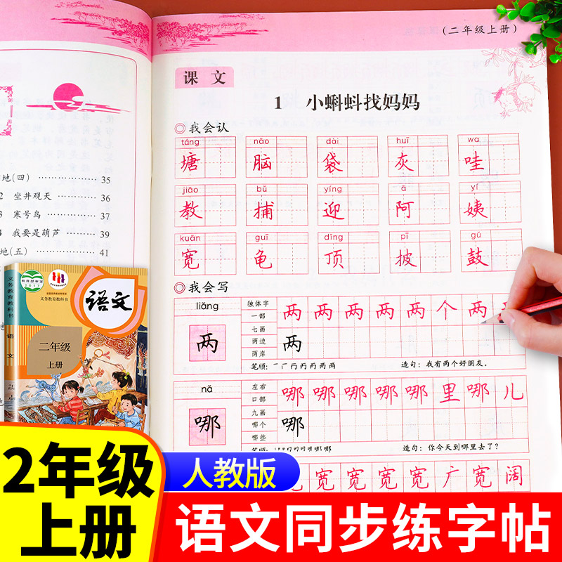 二年级上册同步练字帖
