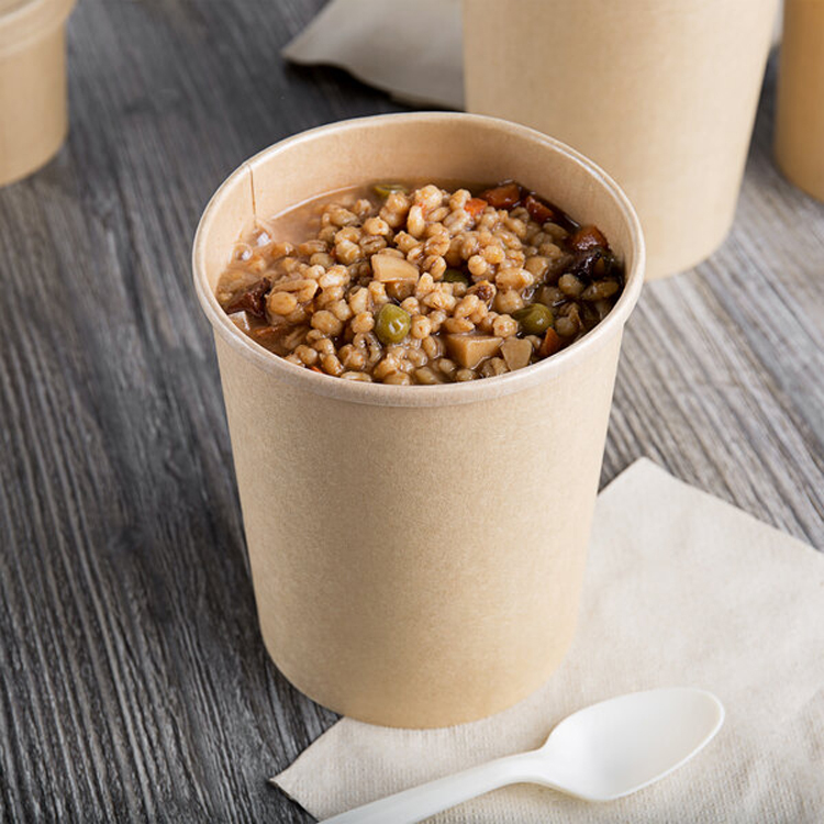 特价牛皮纸碗摆摊专用纸碗臭豆腐烤冷面纸碗泡面一次性纸碗大号