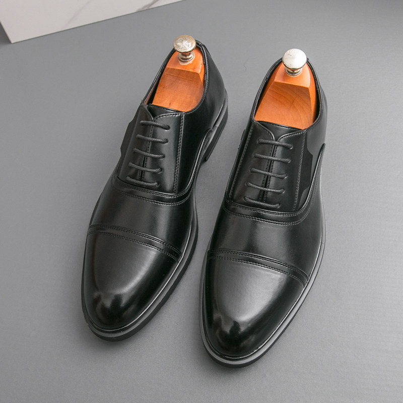 三接头皮鞋男款秋季透气增高正装商务英伦高级感西装男士婚礼皮鞋,流行男鞋,休闲皮鞋,淘宝优惠券,粉丝福利购,淘宝优惠卷