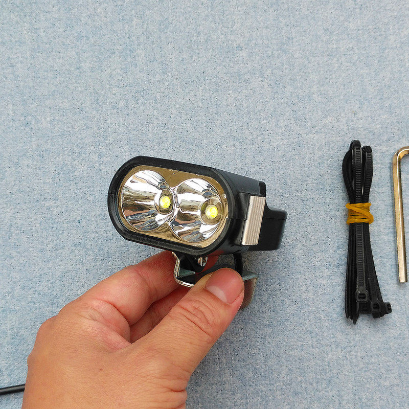 代驾电动折叠车配件电动车车灯超亮led大灯一体车灯正步美宜佳48