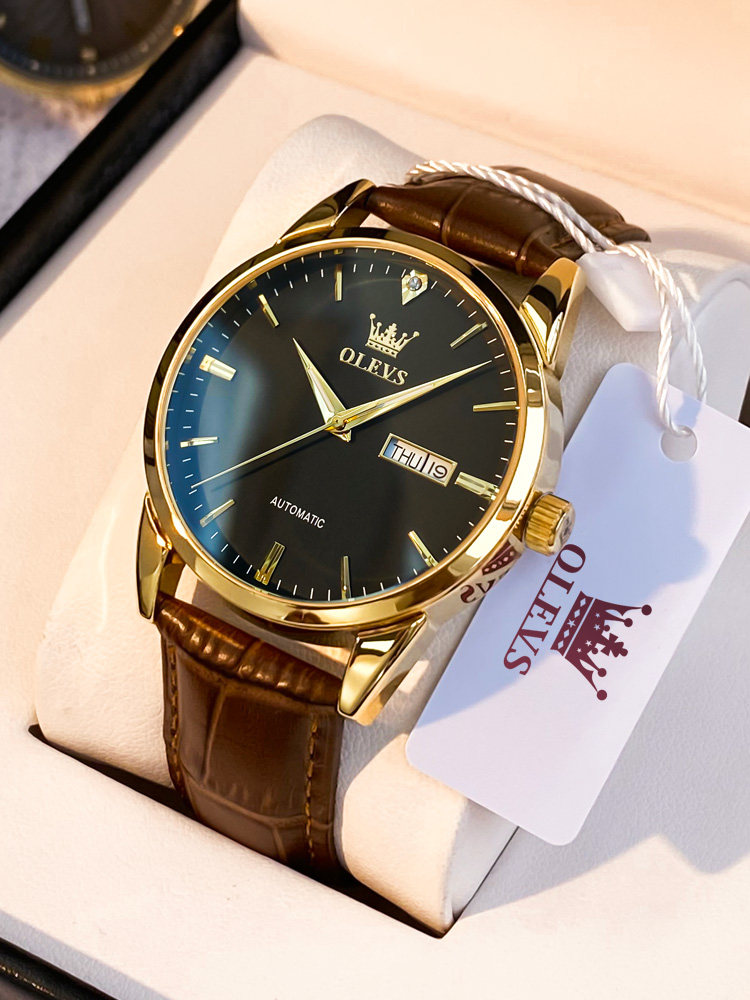 Official genuine Rolex Swiss watch men's fully automatic mechanical watch, waterproof luminous genuine leather, top ten luxury brands