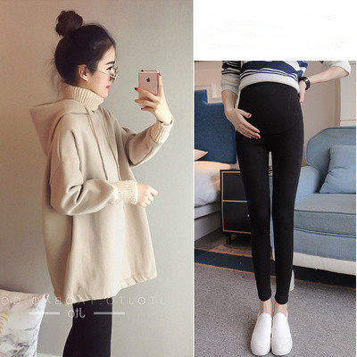 가을 정장 패셔너블한 임부복 초가을겨울 겨울옷 벨벳 스웨트셔츠 중간기장 봄 가을 상의