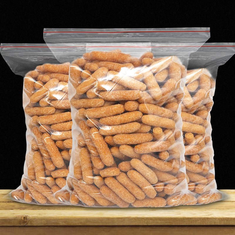 糯米老式江米条雪花条大京果零食油京果江米条批发休闲食品美食