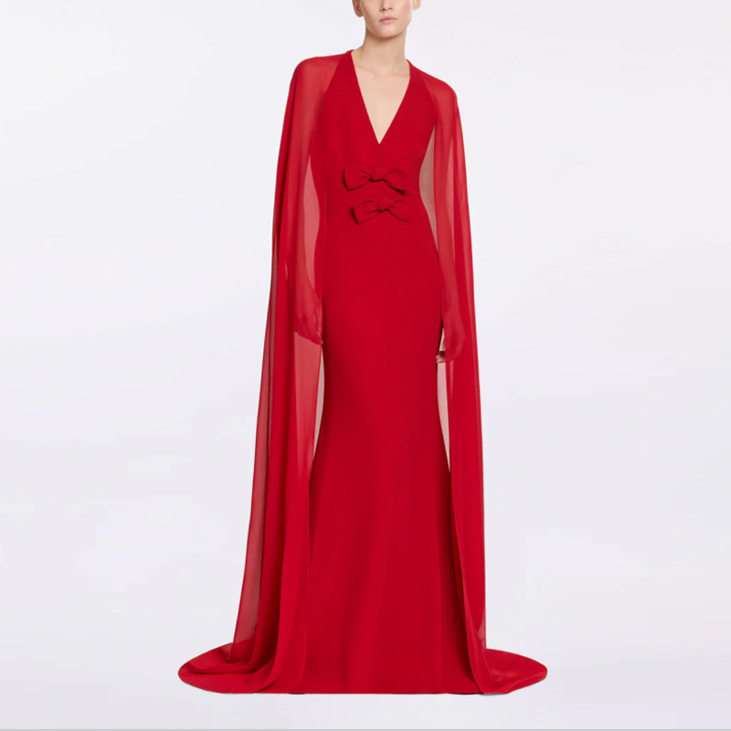 时尚大气妈妈装宴会晚装优雅长款