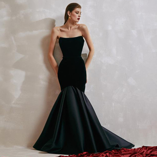 高端晚礼服走秀女鱼尾显瘦长裙2025新款 连衣裙 年会演出服大气时尚