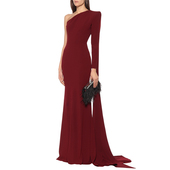 修身 年会连衣裙主持人宴会晚装 显瘦 气质长款 派对晚礼服女2025新款