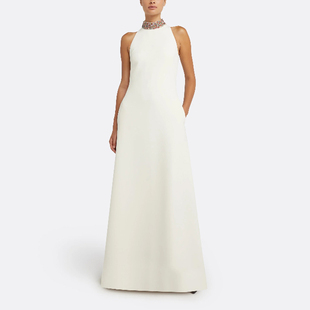 重手工晚礼服轻奢高档手工长裙2025新款高级质感新娘敬酒服连衣裙