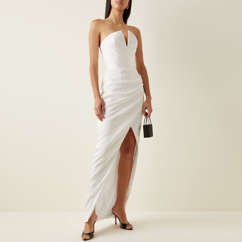 优雅新娘敬酒服2025新款高端晚礼服气质年会女生日派对连衣裙长款