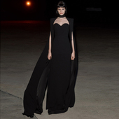 宴会晚礼服裙长款 高端大气女王走秀主持人显瘦年会连衣裙 2025新款