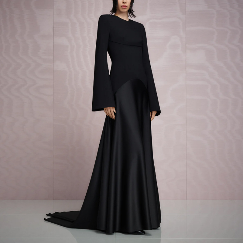 秋冬季晚宴主持演出服表演高级感