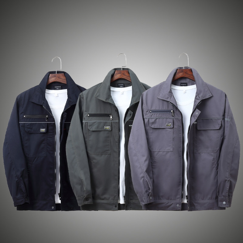 春秋棉质套装单上衣防烫工作服