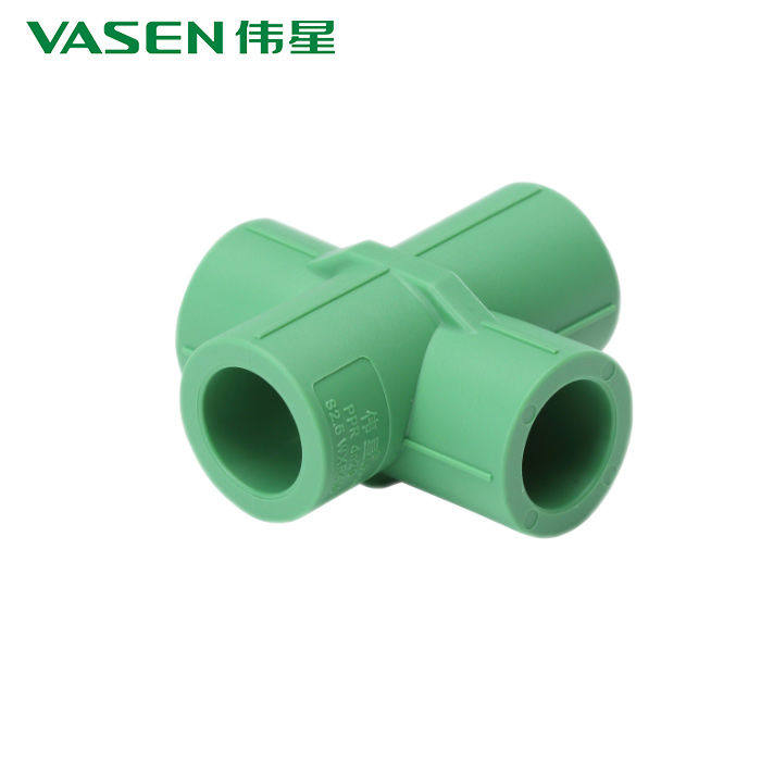 伟星绿色ppr管件过桥四通 4分/6分过桥弯 25*20过桥四通