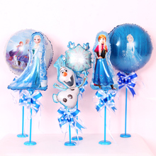 冰雪爱莎桌飘气球公主艾莎主题女孩宝宝生日派对场景布置甜品台