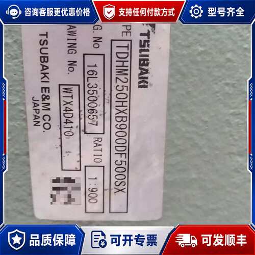 议价TSUBAKI减速机 TDHM250HXB900DF500S可维修