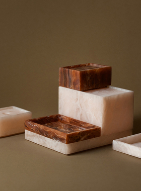 现货 Ferm Living Mist系列树脂托盘首饰盘收纳盒储物罐