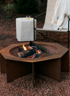 Ferm Living Otte篝火炉户外取暖炉烤火盆柴火炉冬季篝火盆家用