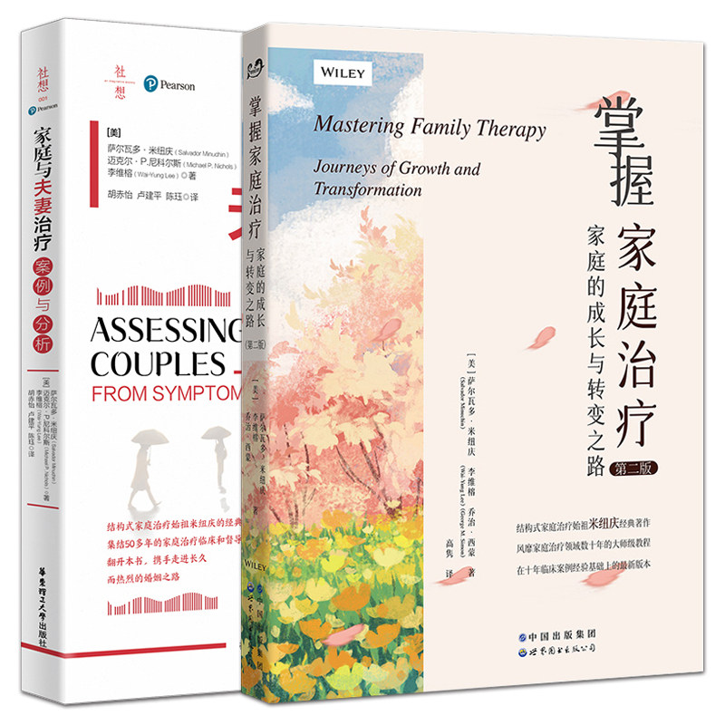 全2册 家庭与夫妻治疗：案例与分析+掌握家庭治疗：家庭的成长与转变之路 萨尔瓦多米纽庆 李维榕 改善夫妻关系 学习经营家庭关系