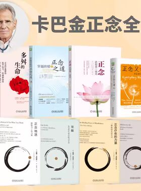 全套8册 乔恩卡巴金正念全集经典作品 入门科普书 正念之道+觉醒+正念父母心 正念练习 什么是正念 减压疗法 缓解紧张疲惫压力焦虑