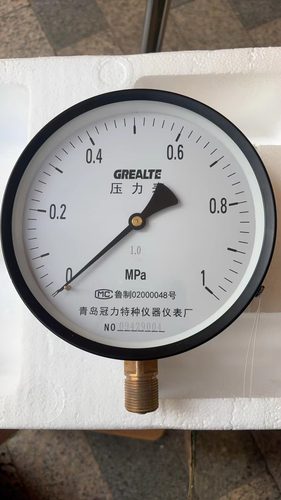 青岛冠力Y150 Y100压力表 1.0级精度天然气 水压 气压 管道试压