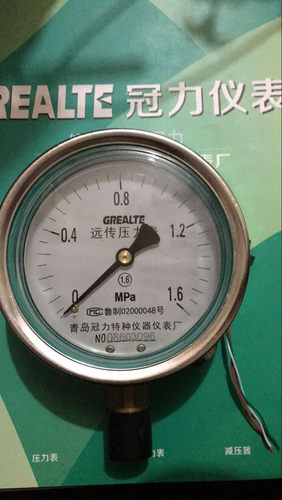 青岛冠力特种仪器仪表厂YTNZ100耐震远传压力表 - 封面