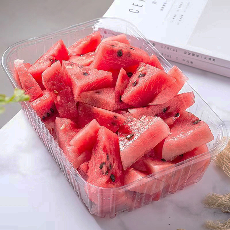 3020约装六斤果切盒西瓜果肉打包盒大号水果蔬菜包装盒外卖打包盒