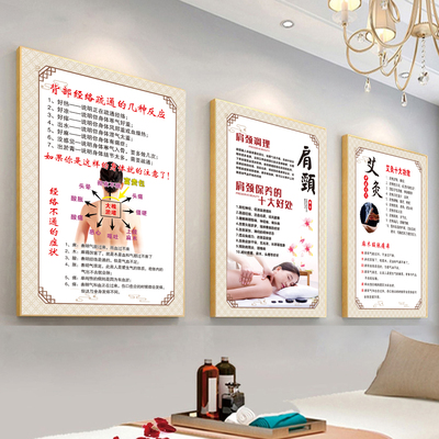 中医养生馆宣传海报挂画装饰画