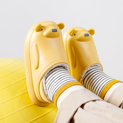 包跟女童室内儿童防水棉拖鞋