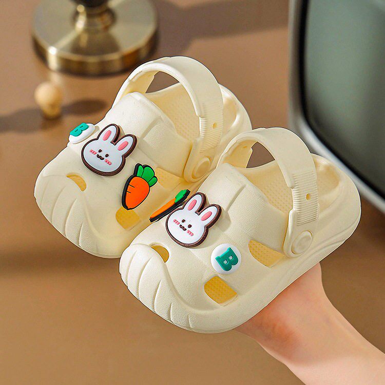 2026新款洞洞鞋宝宝拖鞋男童女孩1-3岁2学步鞋可爱卡通防滑两穿