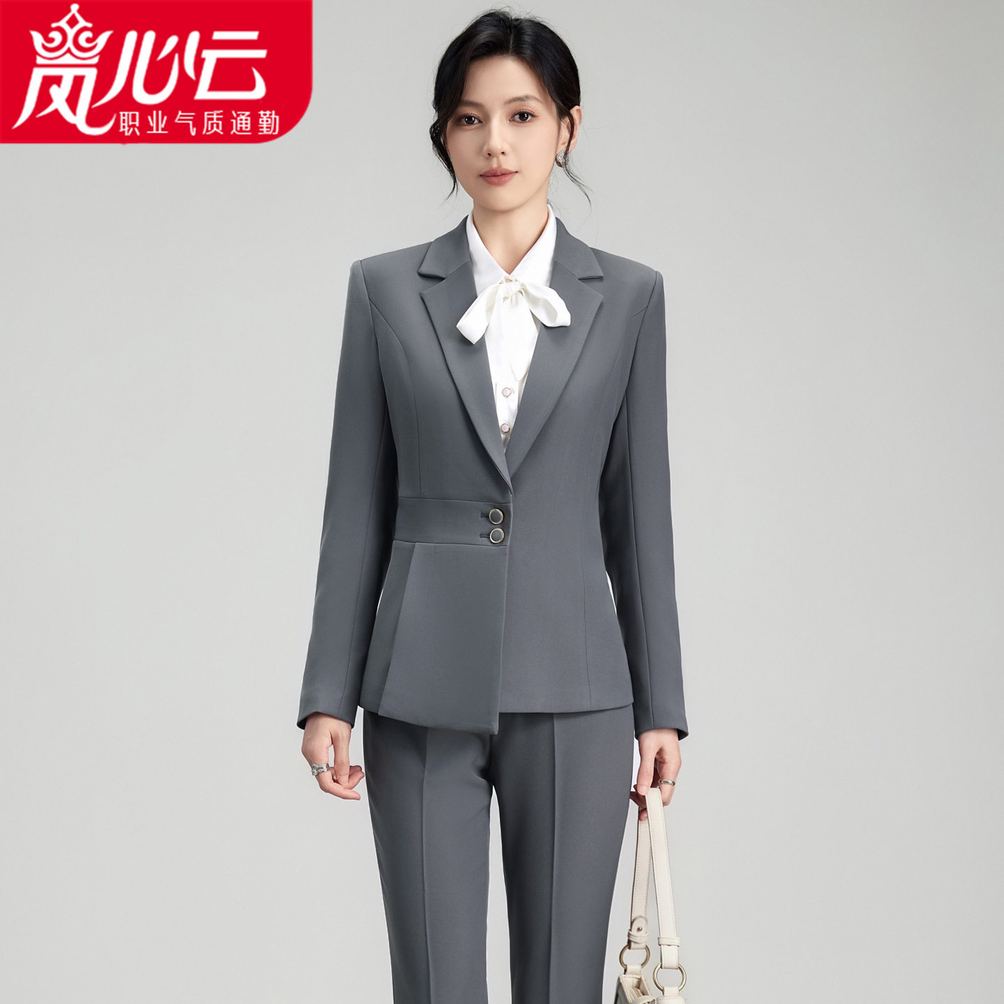 黑色西装外套女秋季新款韩版气质时尚正装工作服高端职业西服套装