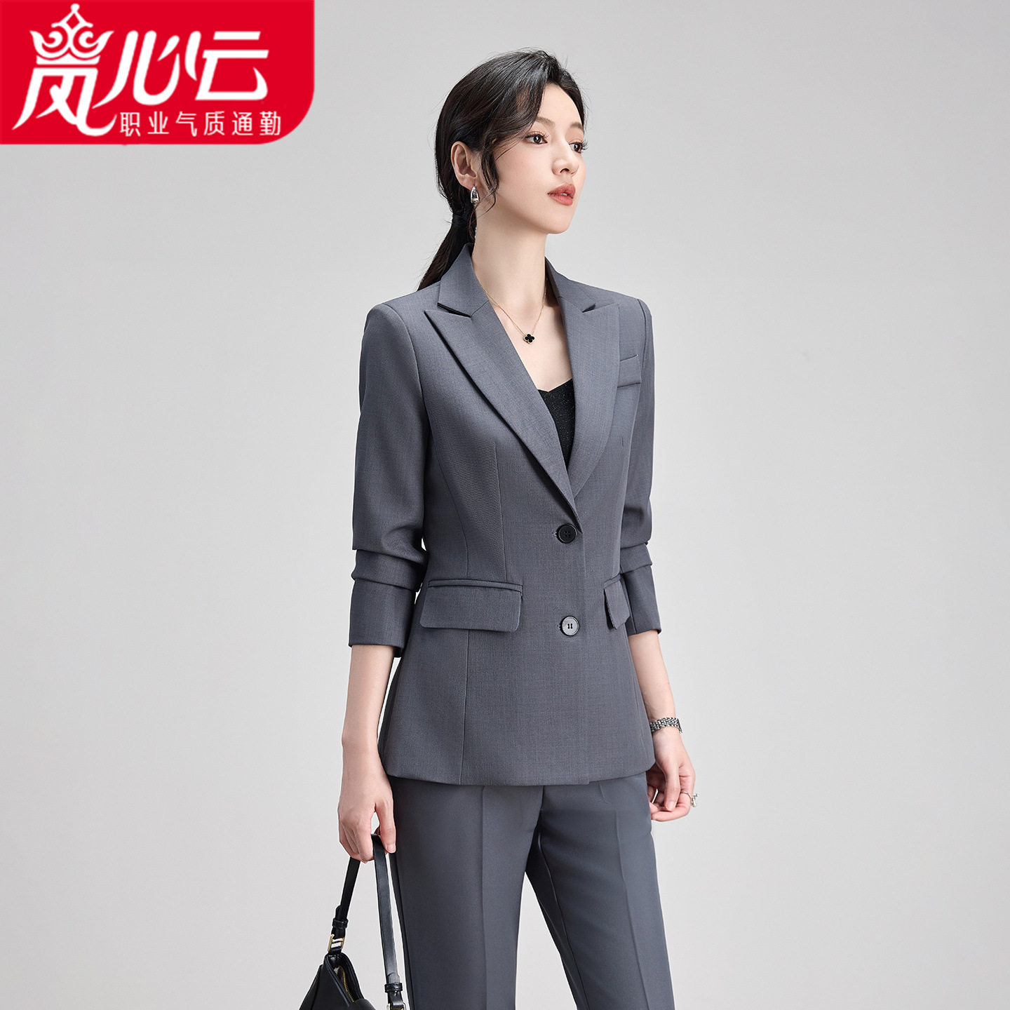 米色西装套装女春秋时尚气质休闲职业正装2026新款高级感西服630